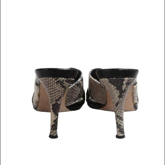 Snakeskin Python Animal Print Roccia Patsy Crossover Sandals Shoes Heels 8 -Bebe - Picture 5 of 8